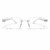 CRISTEL CLEAR WHITE 090526  Stylish Rimless Anti Glare Glasses for Men Blue Cut Lens for Office  Study