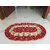Cotton Oval Door Mat for Porch / Kitchen / Bathroom / Bedroom, (Multicolor, 50x30x1 cm Medium Size, 1 Qty.)