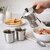 Stainless Steel Coffee Cups, 150ml Capacity, 7.5cm Height, Silver, 2 Pack