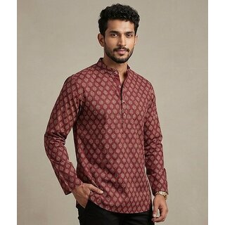Ecostyle Men's Long Sleeve Short Kurta.