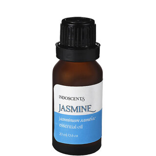 Indoscents Jasmine Sambac Essential Oil 20ml  Floral Aromatherapy Oil for Diffuser  Home Fragrance