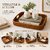 Handwoven Natural Cane Serving Tray  1210 Inch  Rectangular Rattan Tray for Home Dcor, Serving  Organizing