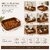 Handwoven Natural Cane Serving Tray  1210 Inch  Rectangular Rattan Tray for Home Dcor, Serving  Organizing