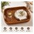Handwoven Natural Cane Serving Tray  1210 Inch  Rectangular Rattan Tray for Home Dcor, Serving  Organizing