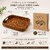 Handwoven Natural Cane Serving Tray  1210 Inch  Rectangular Rattan Tray for Home Dcor, Serving  Organizing