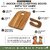Tantrums Wooden Chopping Board Pretend Play Set for Kids | Wooden Cutting Board with Toy Knife | Kitchen Role Play Toy for Children | Montessori Pretend Play Activity