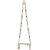 Tantrums Wooden Rope Swing with Wooden Seat, Natural Wood, Braided Rope, for Indoor and Outdoor Use