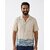 Ecostyle men's short sleeves shirt with unique patch with handmade zardosi work