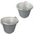 Aluminium Bucket, BIS Certified, 11.5 litres Capacity, Silver, Metal Construction, Home Use , 2 Qty
