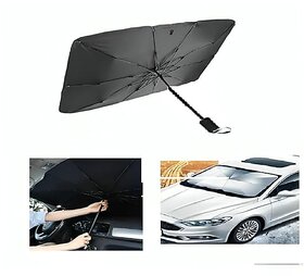 Car Windshield Sun Shade Umbrella - Foldable Umbrella Sunshade Cover UV Block Car Front Window (Heat Insulation Protection) for Auto Windshield Covers Trucks
