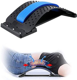 Back Support Stretcher Spinal Pain Relief Manual Massager with Acupressure Curve Relaxation Device Multi-Level Lumbar Region Back Support for Lower & Upper Muscle