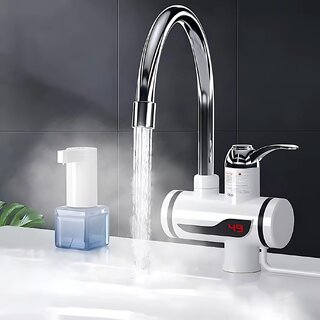 Instant Electric Water Heater Faucet Tap (3000W) Tankless Instant Hot Water Heater for Kitchen and Home Heats Water in 3-5 Seconds LED Display Get help of Plumber to Install the Faucet