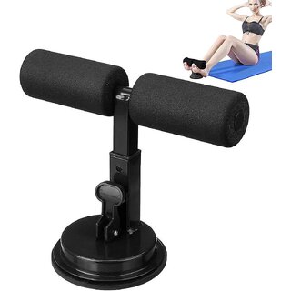 Sit-Up Bar Fitness Equipment Sit-ups and Push-ups Assistant Device Lose Weight Gym Workout Abdominal curl Exercise Work Out Trainer Black