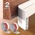 ELECDON 2 Pack Door Draft Stopper's Under Door Draft Blocker Soundproof Door Sweep Weather Stripping for Doors W White