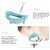 Eye Wash Cup Kit - Silicone Eye Cleaning Cup with Air Valve Eye Drop Guide for Effective Eye Cleansing Soothing Tired Eyes Travel-Friendly Eye Wash Bath Kit (Multicolor)