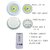 Adhesive LED Light with Remote Control Set of 3| 1W LED Puck Lights Dimmable Wireless Under Cabinet Lighting Touch Sensor Control Night Lamp for Cabinet Wall| Kitchen Closet Illumination-1PCS