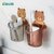 (3 Pcs Set ) JIALTO Toothbrush Holder, Plastic Brush Holder , Self Adhesive Toothbrush Holder for Bathroom Wall, Tooth Brush Stand Storage Toothbrush, Toothpaste, Teddy Bear Shaped (Multicolor)