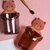 (3 Pcs Set ) JIALTO Toothbrush Holder, Plastic Brush Holder , Self Adhesive Toothbrush Holder for Bathroom Wall, Tooth Brush Stand Storage Toothbrush, Toothpaste, Teddy Bear Shaped (Multicolor)
