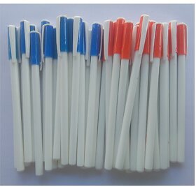 Ball Pen Box Pack Slim White Body Pens Easy to hold Pack of 100, Smooth Writing use for Study, Office Work