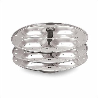 Ahina Stainless Steel Idli Steamer  Perfect for Idlis, Dhoklas, and More
