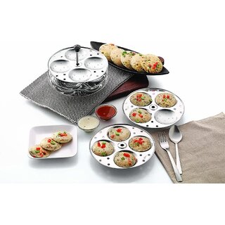 Ahina Traditional Stainless Steel Idli Maker  Steams Delicious, Healthy Idlis