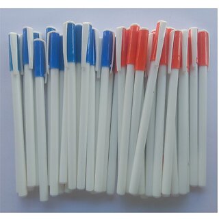 Ball Pen Box Pack Slim White Body Pens Easy to hold Pack of 100, Smooth Writing use for Study, Office Work