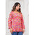 Womens Pink Ethnic Printed Kurti