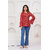 Womens Red Traditional Kurti