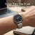 ROAVE Quartz Round Stainless Steel Band Casual Analog Watch For Women With Sliding Clasp - Black
