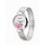 ROAVE Quartz Round Stainless Steel Band Casual Analog Watch For Women With Sliding Clasp - White