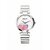 ROAVE Quartz Round Stainless Steel Band Casual Analog Watch For Women With Sliding Clasp - White