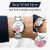 ROAVE Quartz Round Stainless Steel Band Casual Analog Watch For Women With Sliding Clasp - White