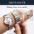 ROAVE Quartz Round Stainless Steel Band Casual Analog Watch For Women With Sliding Clasp - White