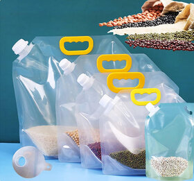 Shopkartz Food Storage Bag Grain Sealed Bag (1.5 Liter Pack of 2)
