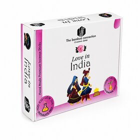 Incense Sticks  Love in India  Dry Dhoop Sticks  Wild Rose Fragrance  Charcoal Free Pack of 2, 30 Sticks Each