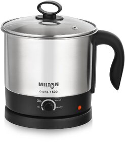 Champ 1.5L 600W Electric Multi Cook Kettle with Steamer  Multipurpose Electric Kettle for Boiling Eggs, Water, Milk, Tea,