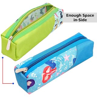 Polyester Multipurpose Pencil Pouch Kids B'Day Party Return Gifts to Carry Pencil Pens in Stationery Pouch with Zip Lock