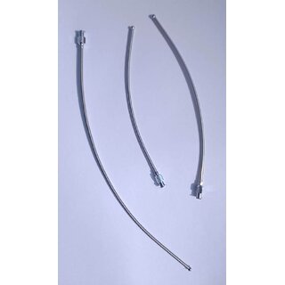 Oral Dosing reusable steel curve ball tip crop feeding needle for Variety of birds  Reptiles - 6 pcs