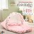 Baby Bedding Set for New Born Baby, Bed Mattress with Mosquito Net  Neck Pillow - Pink