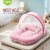 Baby Bedding Set for New Born Baby, Bed Mattress with Mosquito Net  Neck Pillow - Pink