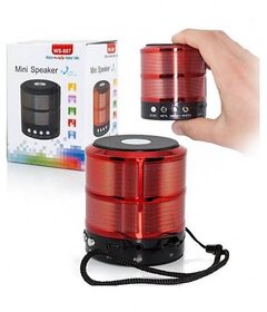 Unv Mini Bluetooth Speaker With Fm Radio, Memory Card Slot, Usb Pen Drive Slot, Aux Input ( Pack Of 1, Assorted Color)