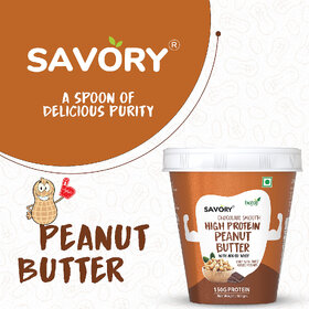 Savory Chocolate Smooth Peanut Butter (500g) | Made with Finest Roasted Peanuts | High in Protein | Cholesterol Free & Keto Friendly | Healthy Nut Butter | Ready to Eat | Chocolate Spread