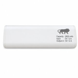 Unv 2600 Mah Power Bank (15 W, Fast Charging)  (White, Lithium-Ion)B