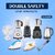 Double Safety Tokyo 1000W Non-stick Soleplate Coating Dry Iron (White)