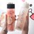 Minha 350ml Smiley Glass Water Bottle with Cup Lid  Leak Proof (Assorted Color) 1 Piece