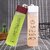 Minha 350ml Smiley Glass Water Bottle with Cup Lid  Leak Proof (Assorted Color) 1 Piece