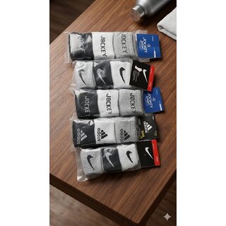 Multibrand Cotton Formal Socks - (Ankle Length) - Pair Of 3