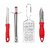 Kitchen Essential Tool Set Pack of 4 | Gas Lighter, Peeler, Knife & Stainless Steel Grater