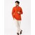 Ecostyle Plain Pure Cotton Men's Long Sleeve Short Kurta