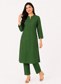 Ecostyle women's pure cotton more comfortable plain  kurti pant set
